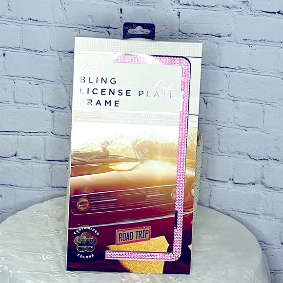 ✨Bling Pink Stainless Steel License Plate Frame✨💖🌸💖 - Picture 3 of 9